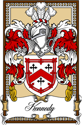 Scottish Coat of Arms Bookplate for Kennedy