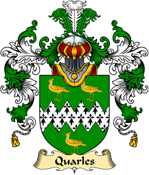 Irish Family Coat of Arms (v.25a) Quarles