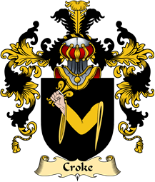 Irish Family Coat of Arms (v.25a) Croke