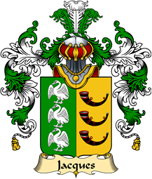 French Family Coat of Arms (v.25) Jacques