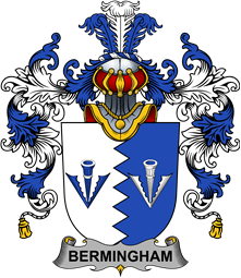 Irish Family Coat of Arms (v.25b) Bermingham