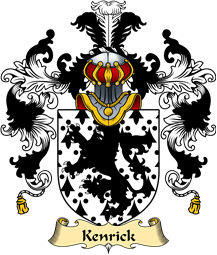 Welsh Family Coat of Arms (v.25) Kenrick (of Acton Burnell and Owre, Shropshire)