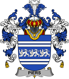 Irish Family Coat of Arms (v.25b) Piers