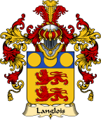 French Family Coat of Arms (v.25) Langlois