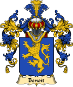 French Family Coat of Arms (v.25) Benoit