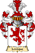 French Family Coat of Arms (v.23) for Levèque (Evèque l')