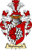 English Coat of Arms (v.23) for the family Nightingale