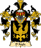 French Family Coat of Arms (v.25) Aigle (d')
